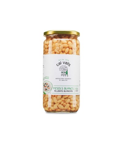 Alubias blancas cocida CAL VALLS 500 gr ECO
