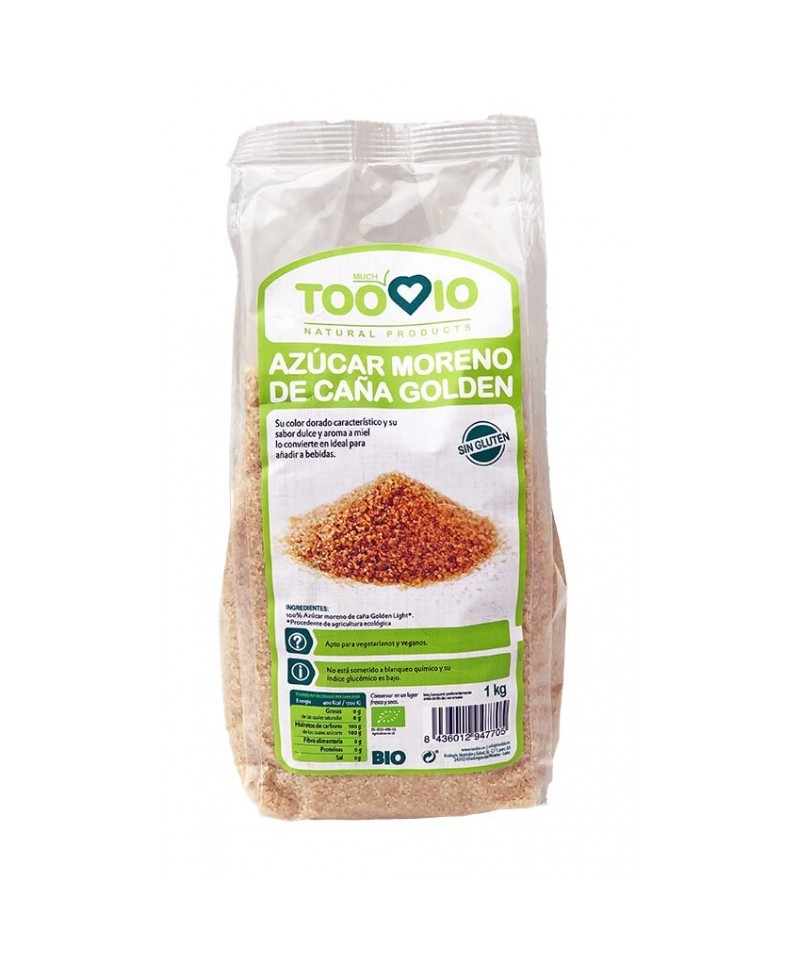 Azucar caña golden sin gluten TOO BIO 1 kg BIO