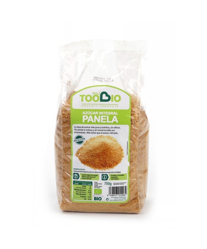 Azucar caña integral panela sin gluten TOO BIO 750 gr BIO