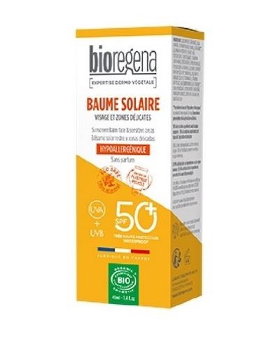 Balsamo solar rostro zonas delicadas SPF50 BIOREGENA 40 ml