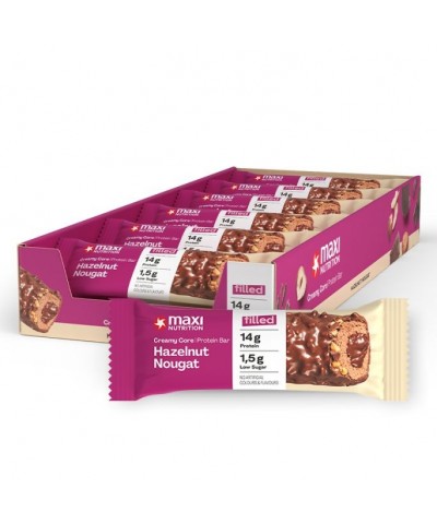 Barrita proteina turron avellana MAXI NUTRITION 45 gr