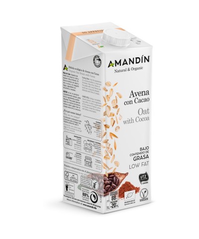 Bebida avena cacao AMANDIN 1 L