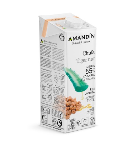 Bebida de chufa agave AMANDIN 1 L BIO