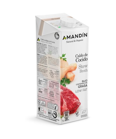 Caldo cocido AMANDIN 1 L BIO