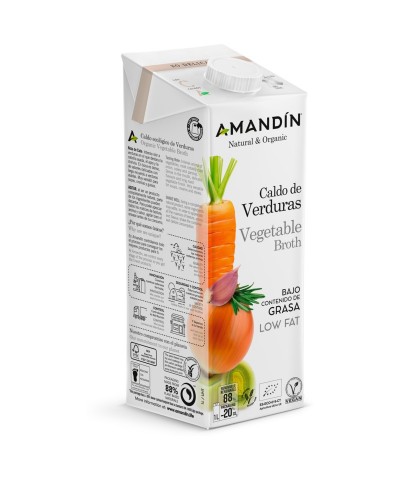 Caldo verduras AMANDIN 1 L BIO