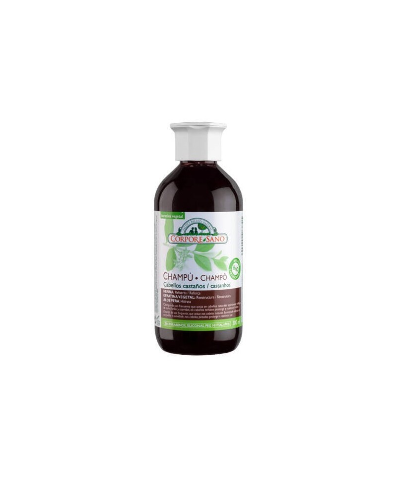 Champu henna castaño catechu CORPORE SANO 300 ml