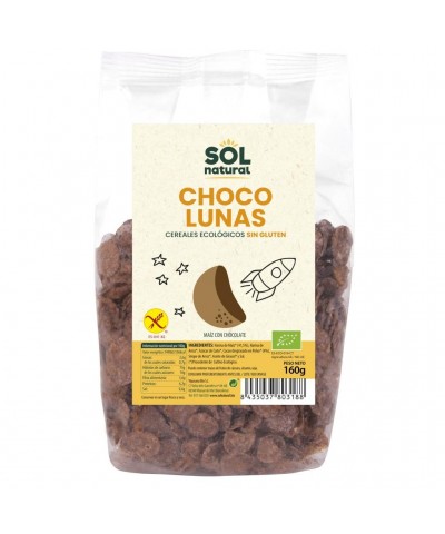 Choco lunas sin gluten SOL NATURAL 160 gr BIO