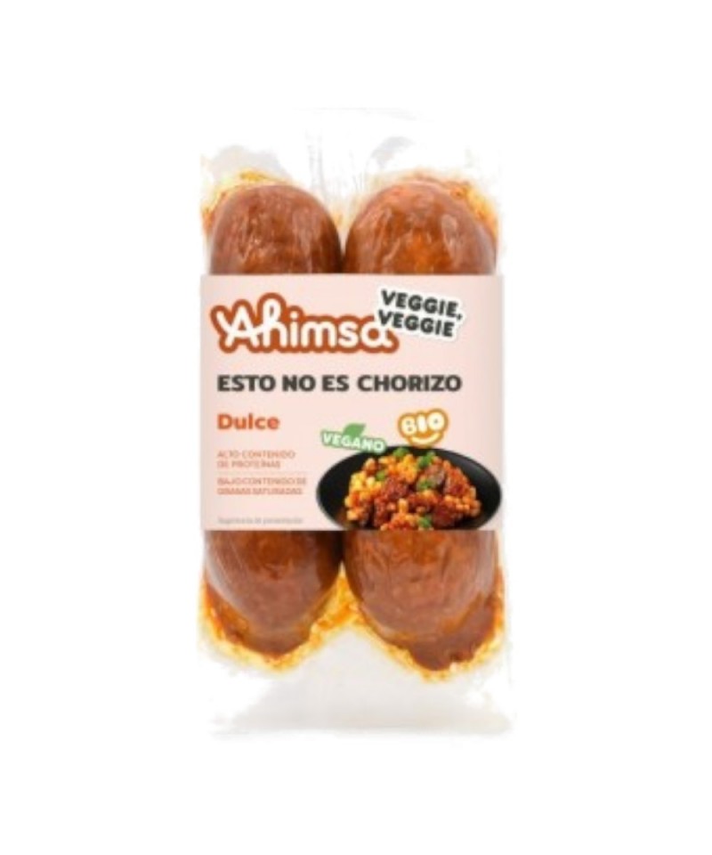 Chorizo dulce vegano AHIMSA 230 gr LD BIO
