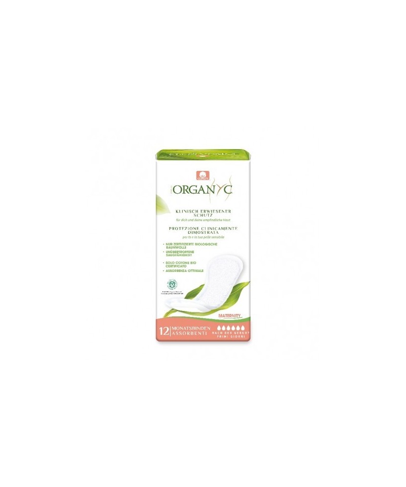 Compresa maternidad ORGANYC (12 Ud)