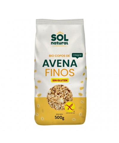 Copos avena finos sin gluten SOL NATURAL 500 gr BIO