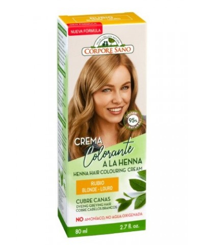 Crema colorante rubio CORPORE SANO 80 ml