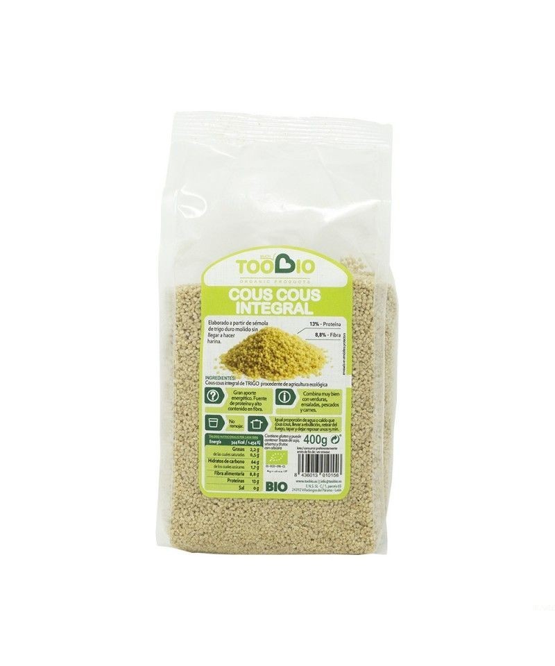 Cuscus integral TOO BIO 400 gr BIO