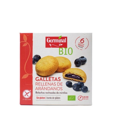 Galletas rellenas arandano GERMINAL 200 gr BIO