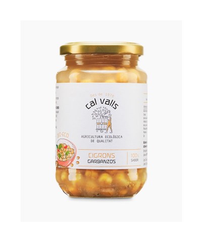 Garbanzos pequeños cocidos CAL VALLS 220 gr ECO