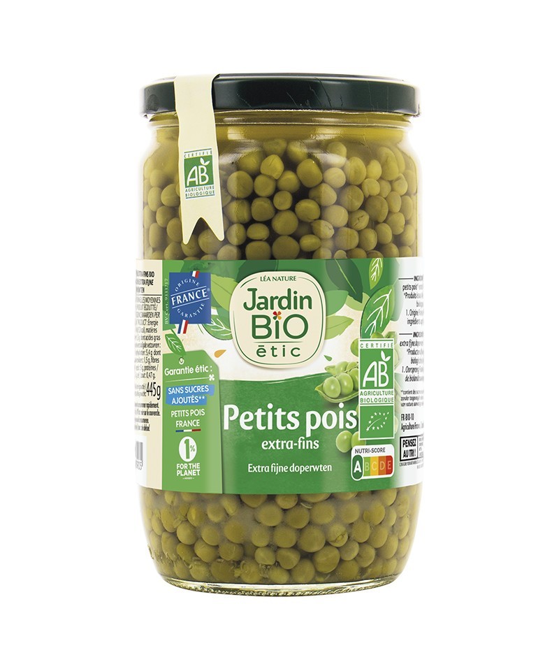 Guisantes pequeños extra JARDIN BIO 660 gr