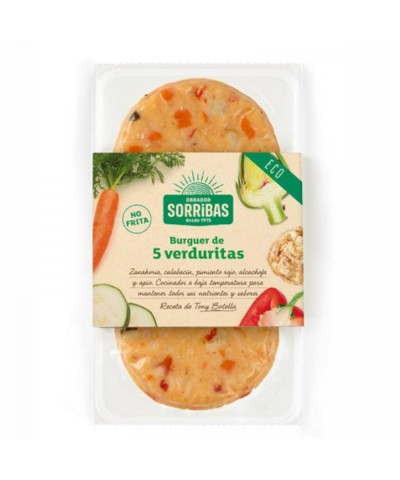 Hamburguesa verduras SORRIBAS 160 gr BIO
