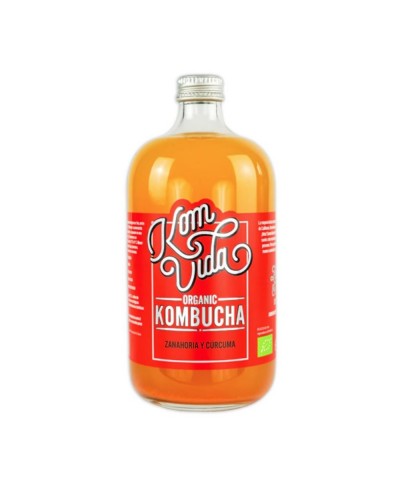 Kombucha zanahoria curcuma KOMVIDA 750 ml BIO