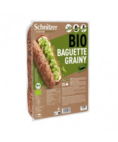 Pan Baguette semillas sin gluten SCHNITZER 2x160 gr BIO
