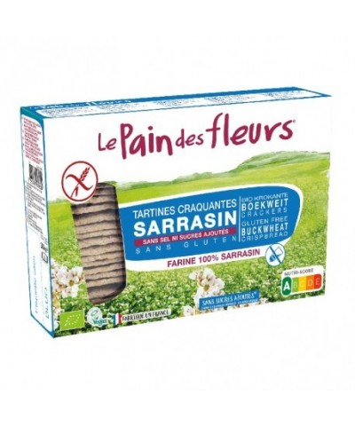 PAN FLORES sin sal y sin azucar trigo sarraceno 300 gr BIO