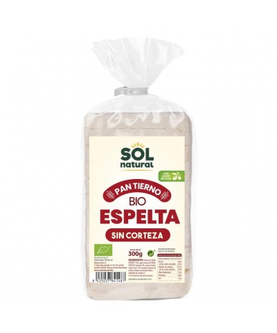 Pan tierno espelta molde sin corteza SOL NATURAL 300 gr BIO