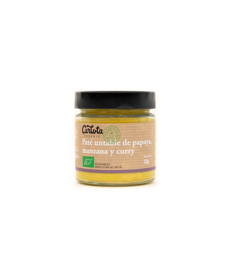Pate papaya manzana curry CARLOTA 180 gr BIO
