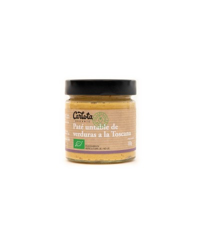 Pate verduras estilo toscana CARLOTA 180 gr BIO