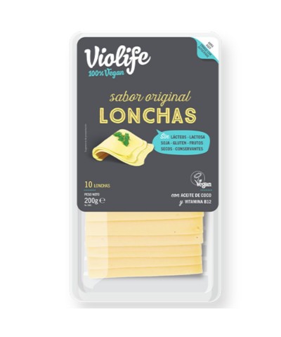 Queso original lonchas VIOLIFE 200 gr