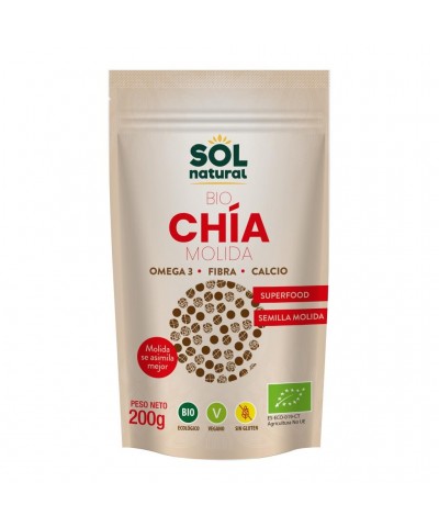 Semillas chia molida SOL NATURAL 200 gr BIO