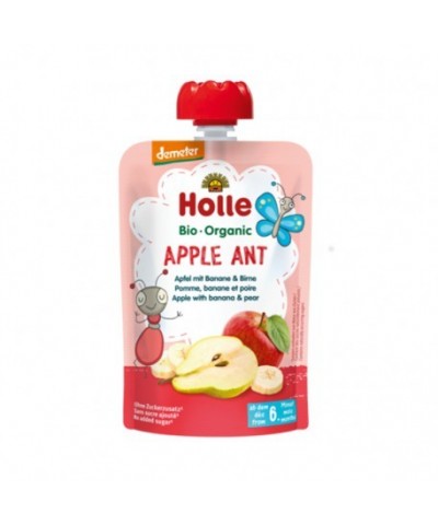 Smoothie manzana platano pera HOLLE 90 gr DEMETER ECO