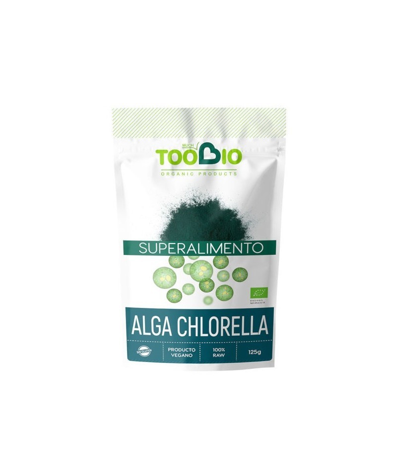 Superalimento chlorella sin gluten TOO BIO 125 gr BIO
