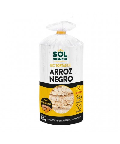 Tortas arroz negro curcuma SOL NATURAL 100 gr BIO