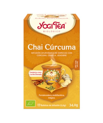 Yogi tea chai curcuma 17 bolsas BIO