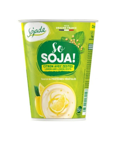 Yogur soja limon SOJADE 400 gr BIO