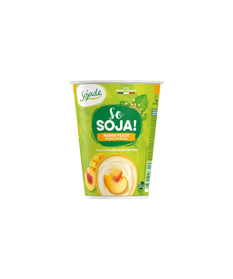 Yogur soja melocoton mango SOJADE 400 gr BIO