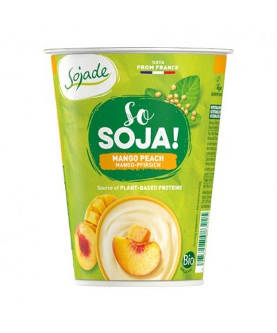 Yogur soja melocoton mango SOJADE 400 gr BIO