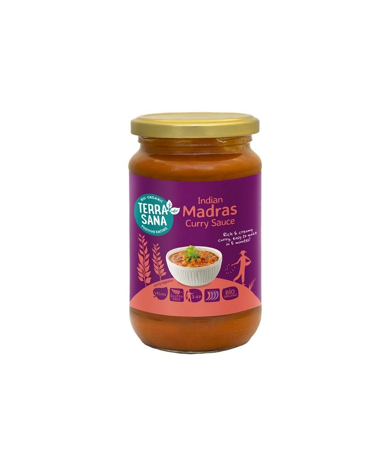 Salsa curry india madras 350 g TERRASANA